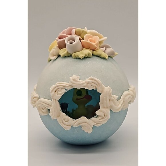 (2) Vintage Panaramic Scenic Sugar Easter Eggs In Box - Picture 10 of 11